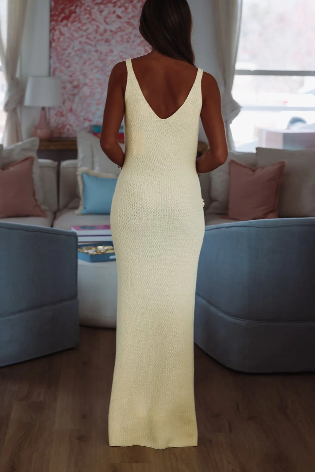 Burst Your Bubble Maxi Dress By Line and Dot  - Yellow - Image 4