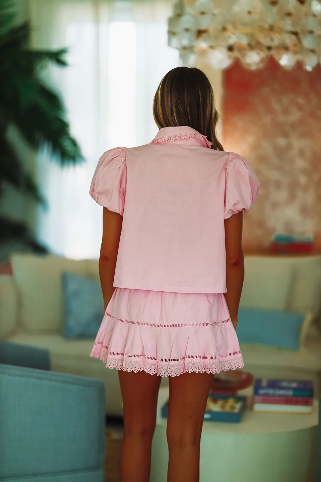 Candied Raindrop Top and Skort Set - Pink - Image 2