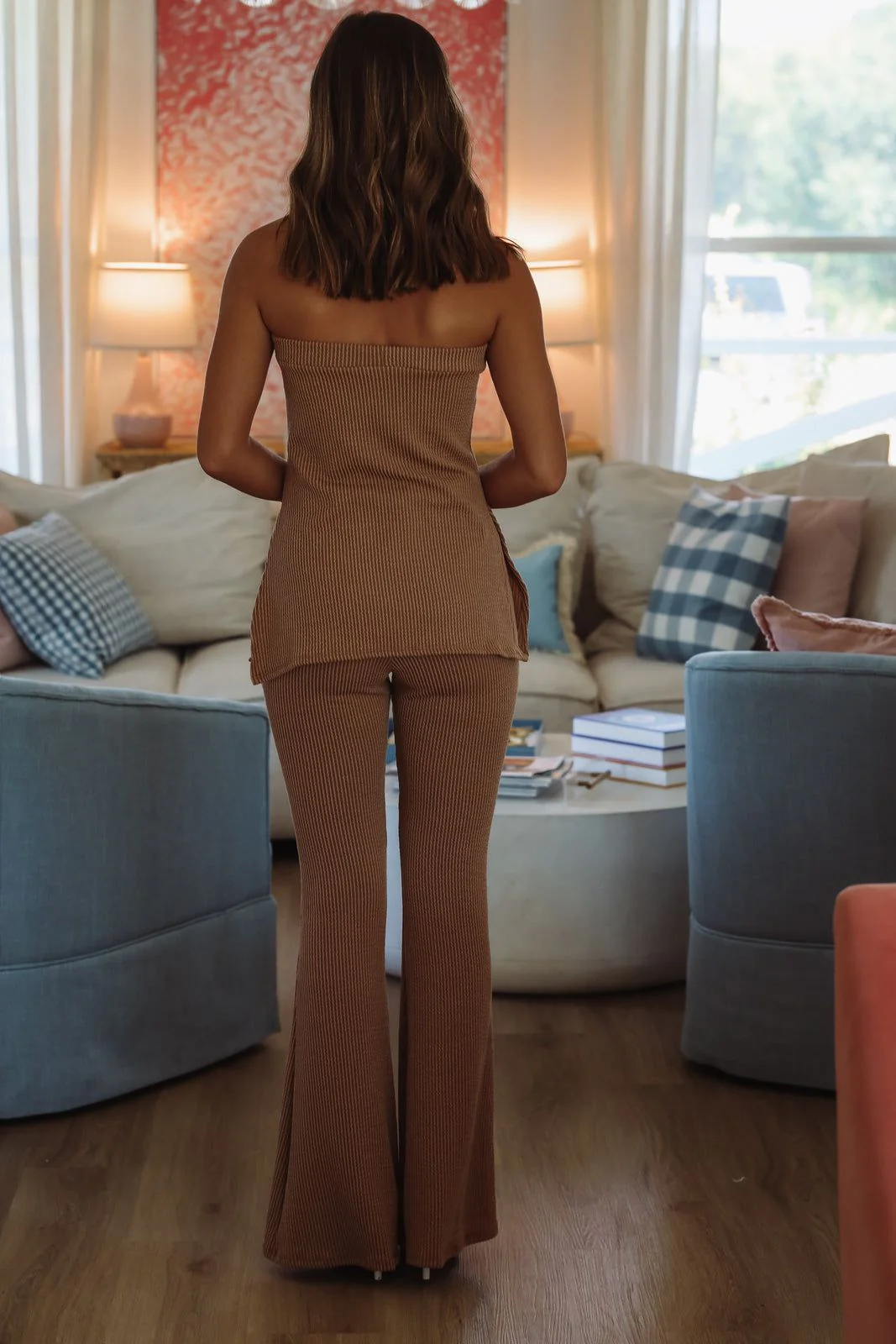 Chilly Top and Pant Set - Mocha - Image 4
