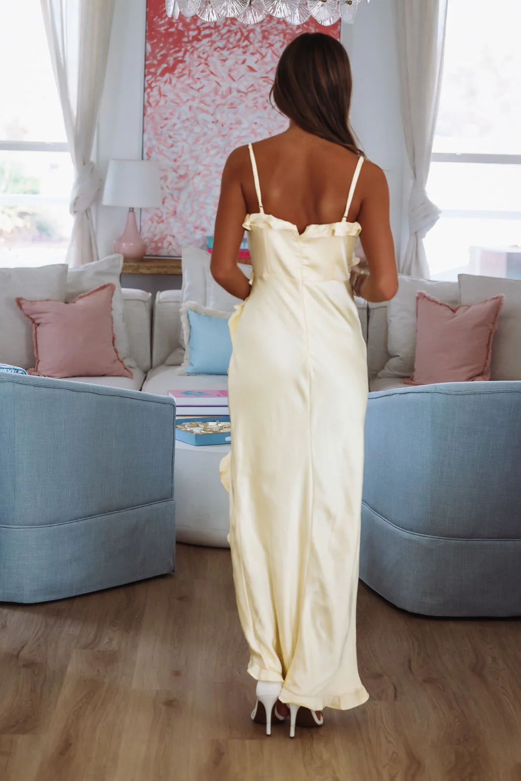 Citrus Spice Maxi Dress - Lemon Yellow - Image 6