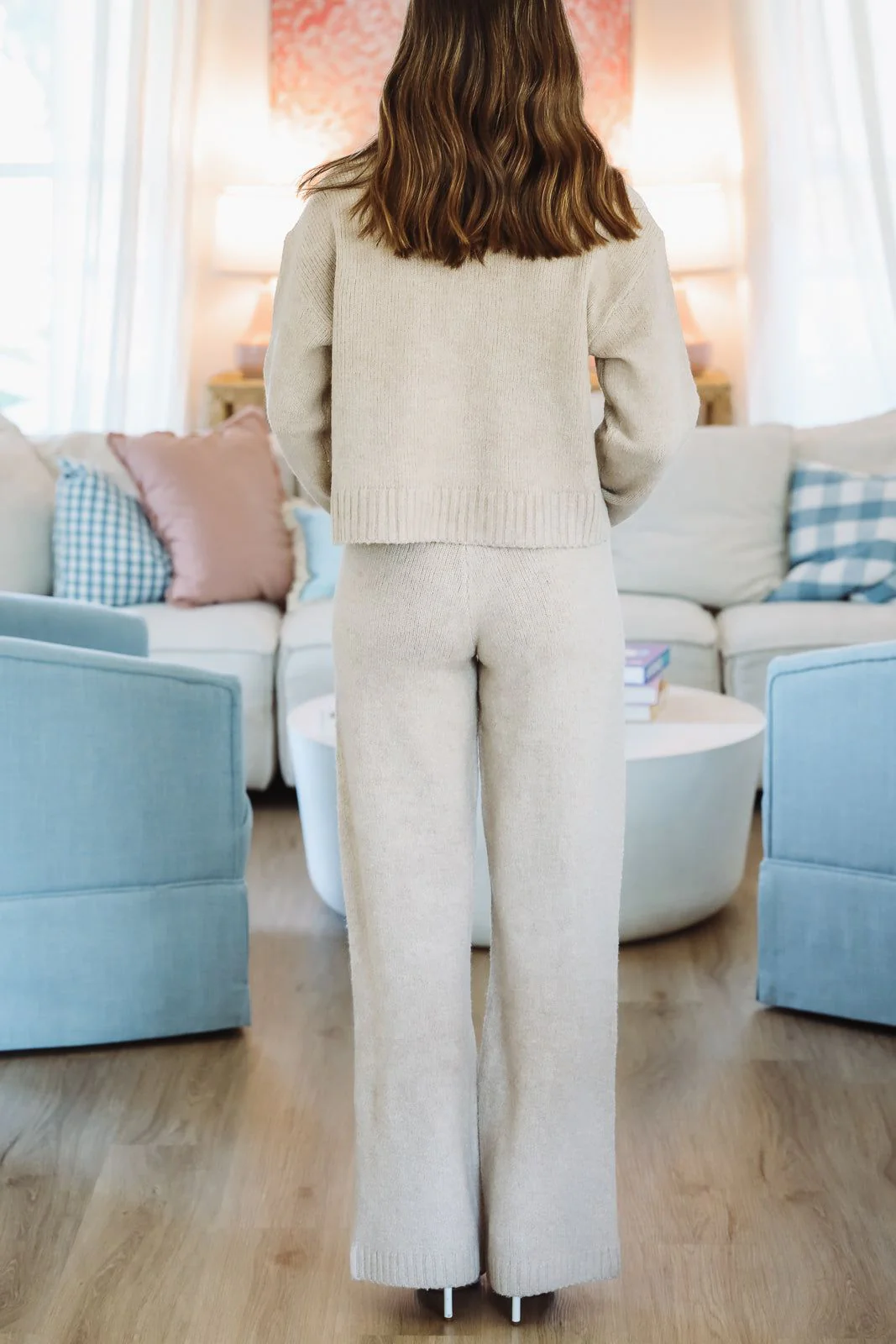 Comfy Snuggles Sweater and Pants Set - Beige - Image 3