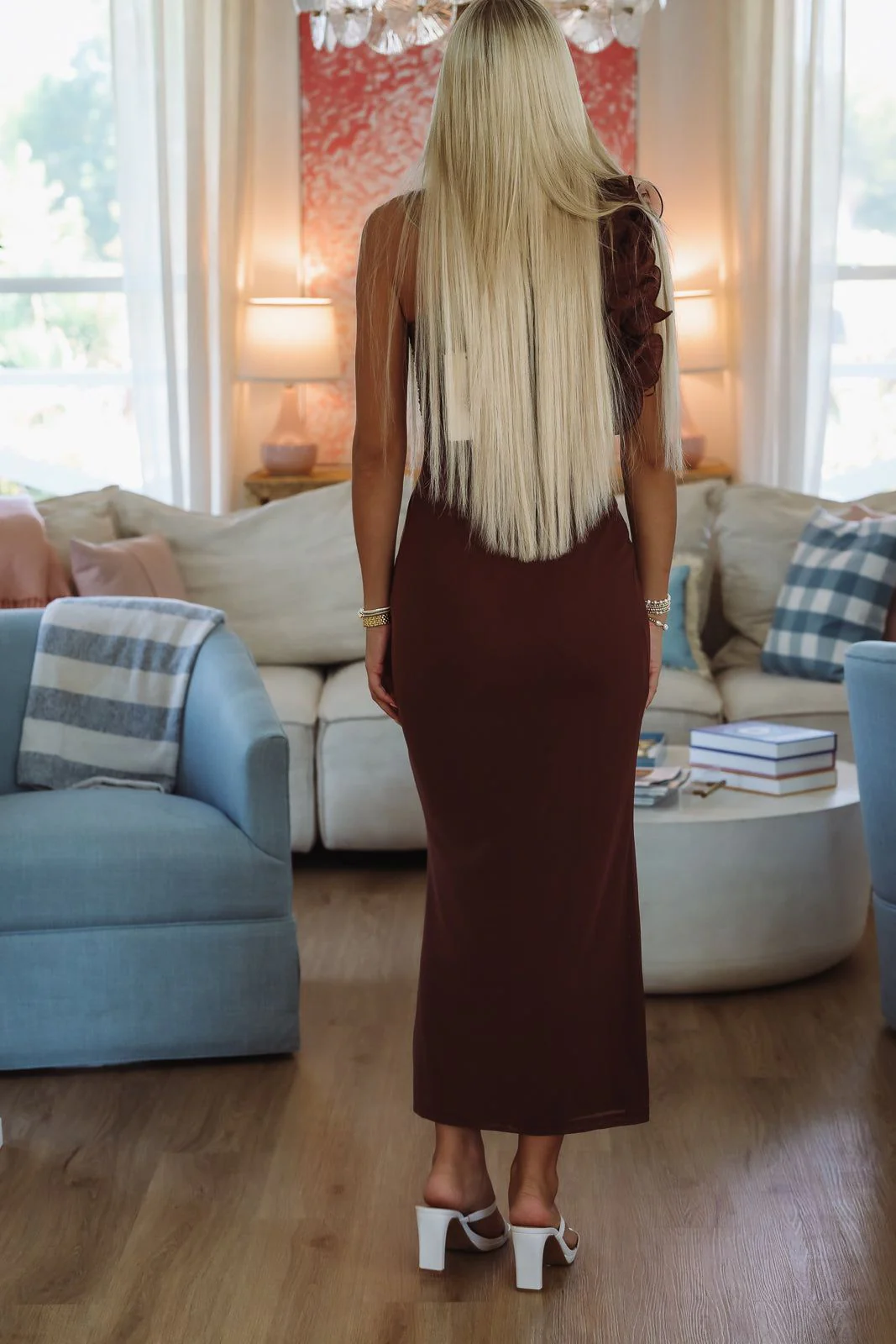 Cover Shot Maxi Dress - Brown - Image 3