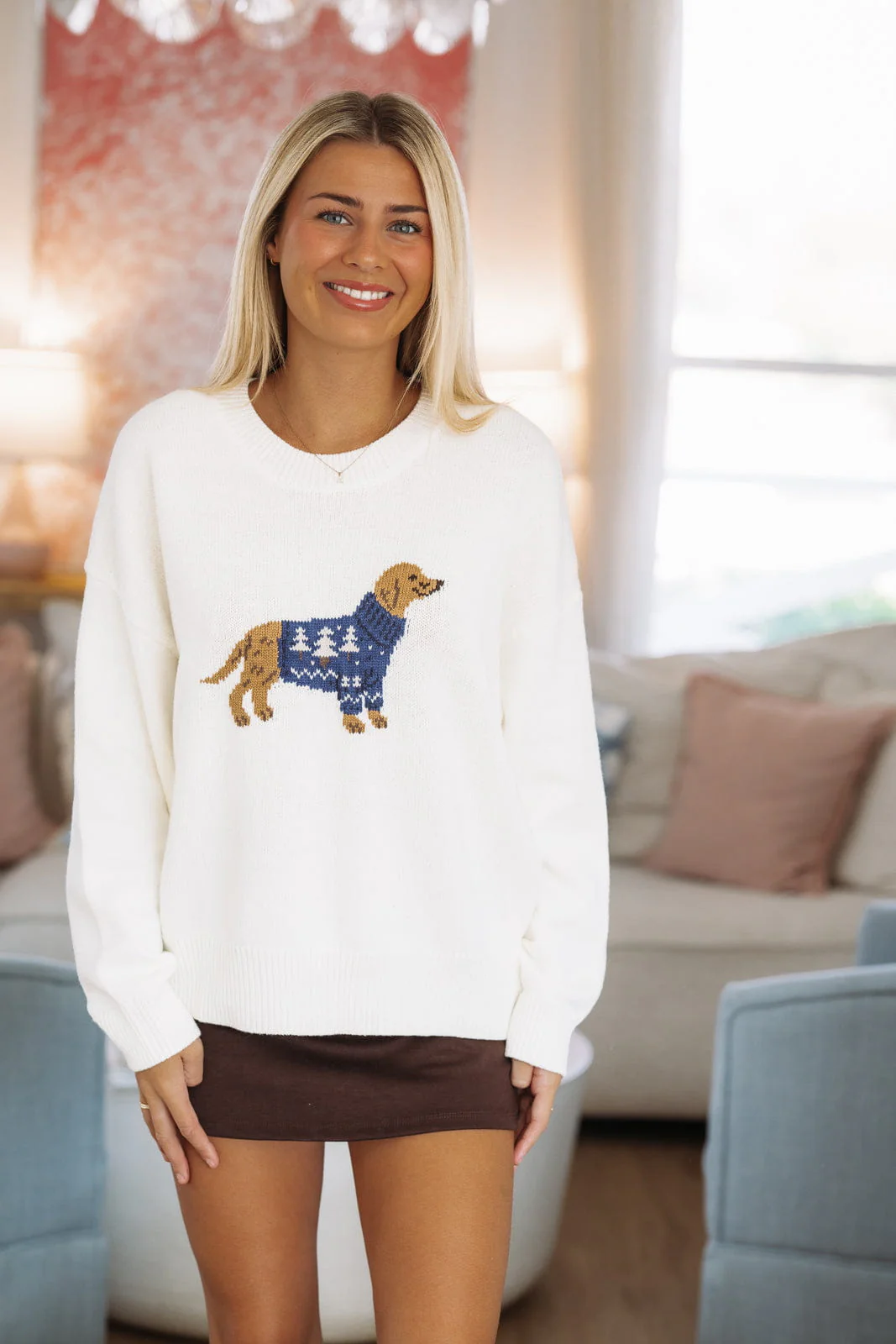 Cozy Pup Sweater - Ivory - Image 3