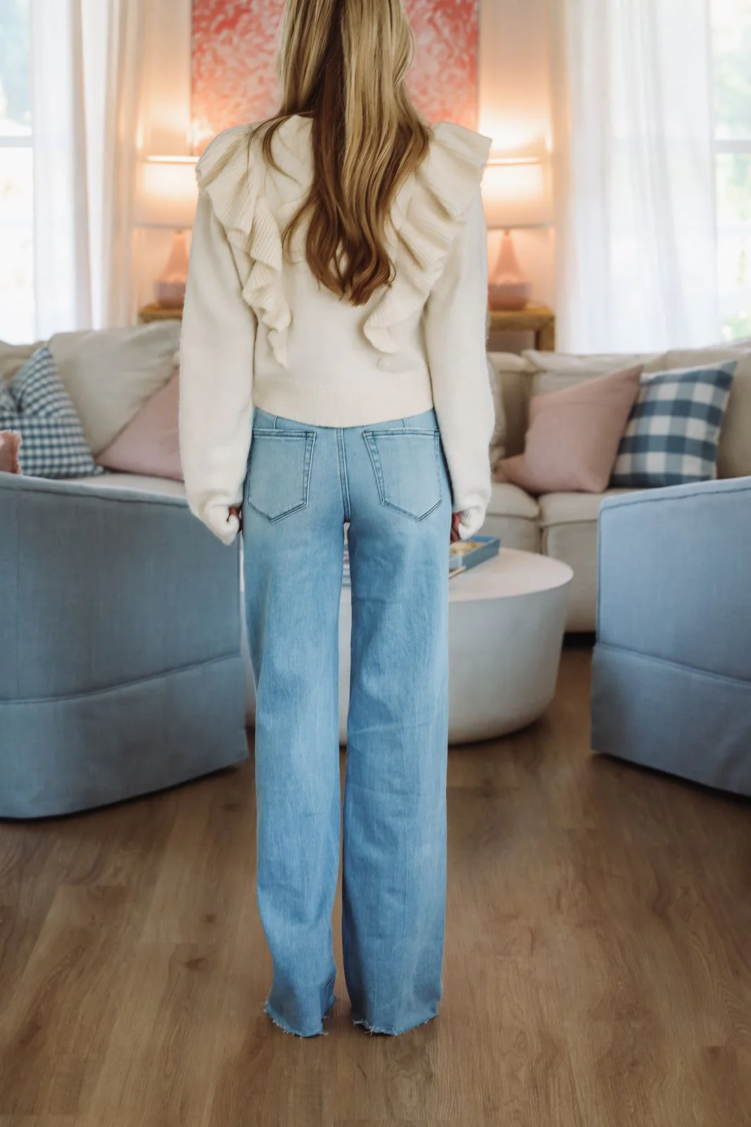 Cream Puff Ruffle Cardigan - Cream - Image 2