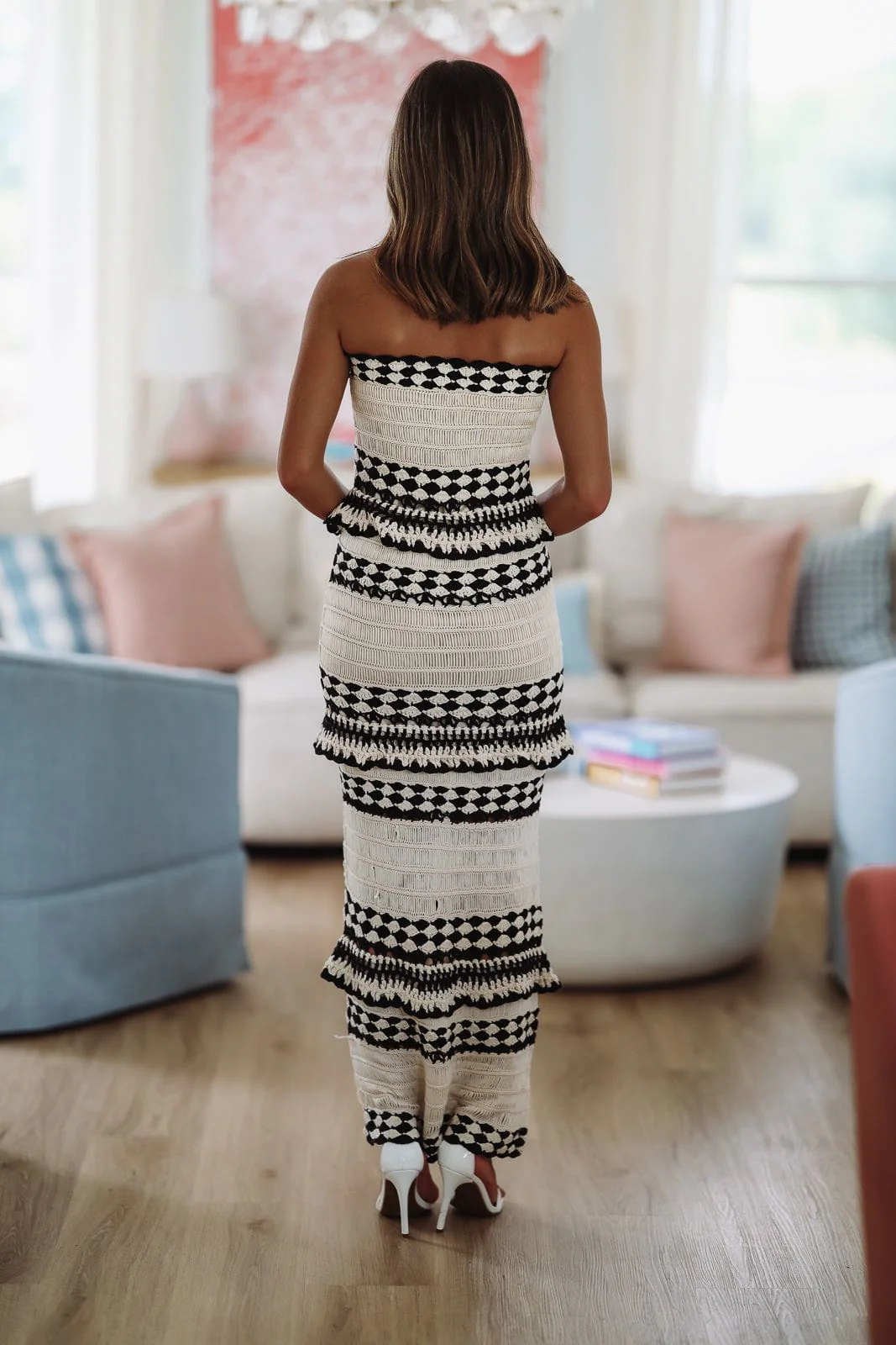 Demi Maxi Dress by Line and Dot - Ecru and Black - Image 4