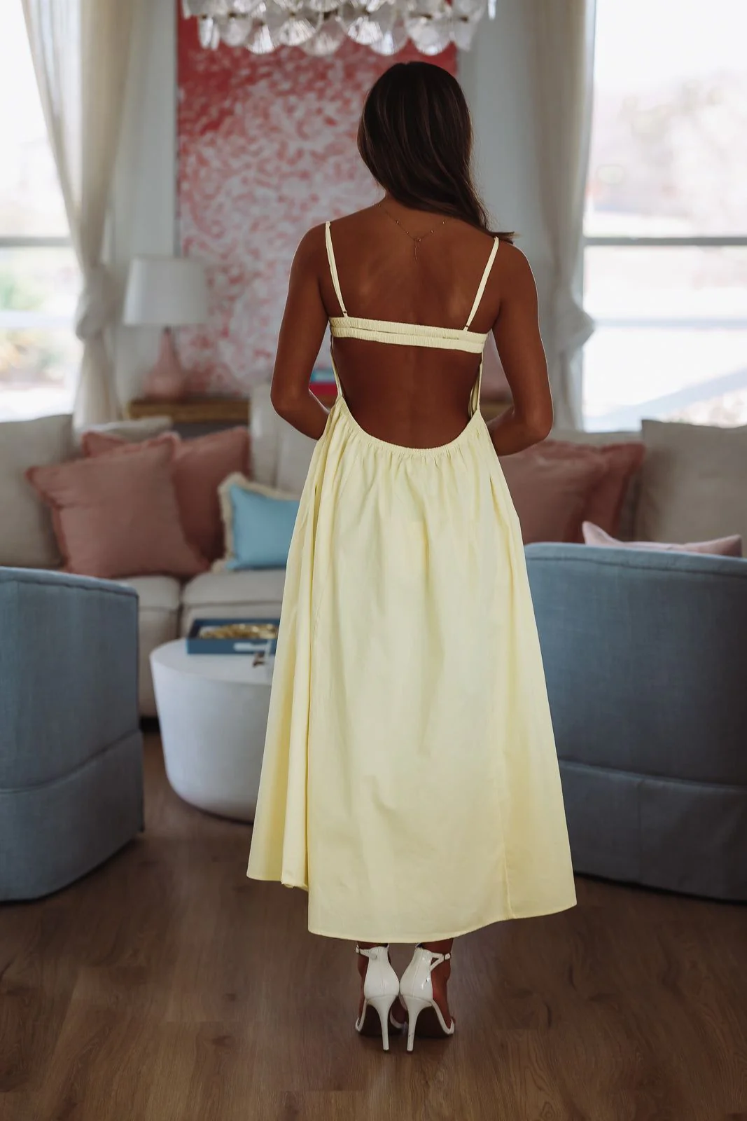 Destene Maxi Dress - Light Yellow - Image 5