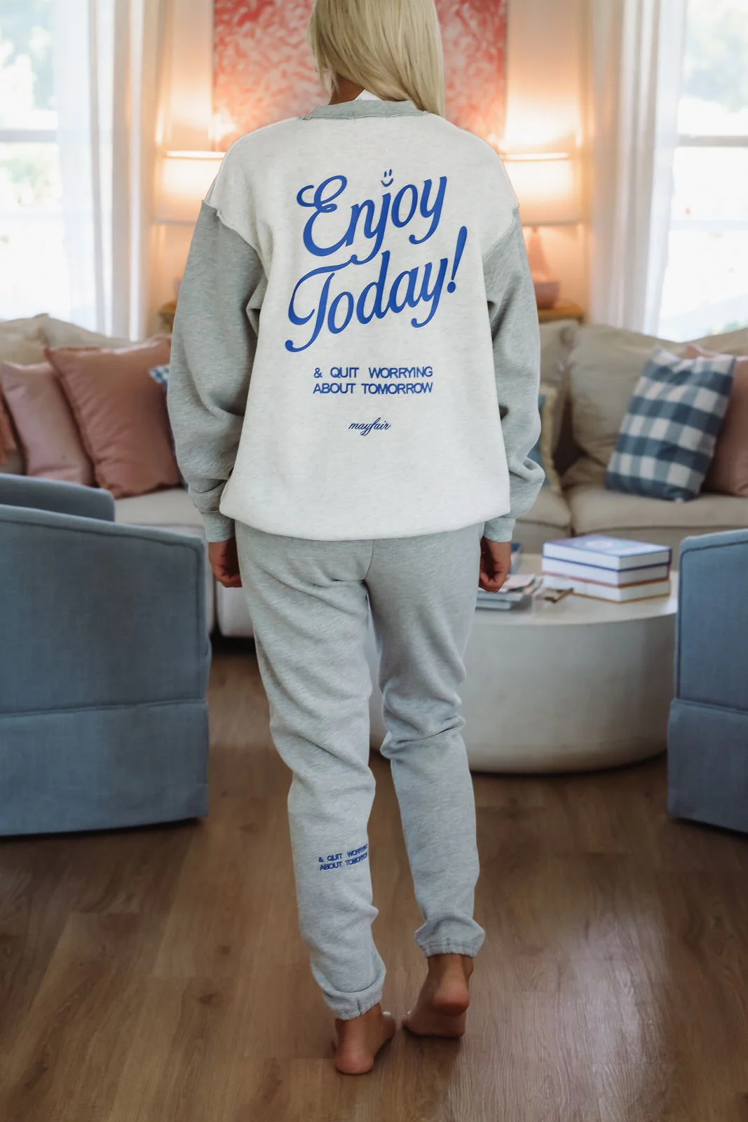 Enjoy Today Sweatpants By Mayfair Group - Heather Grey - Image 2