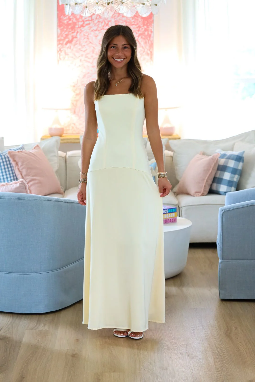Eye Opener Maxi Dress - Light Yellow - Image 2