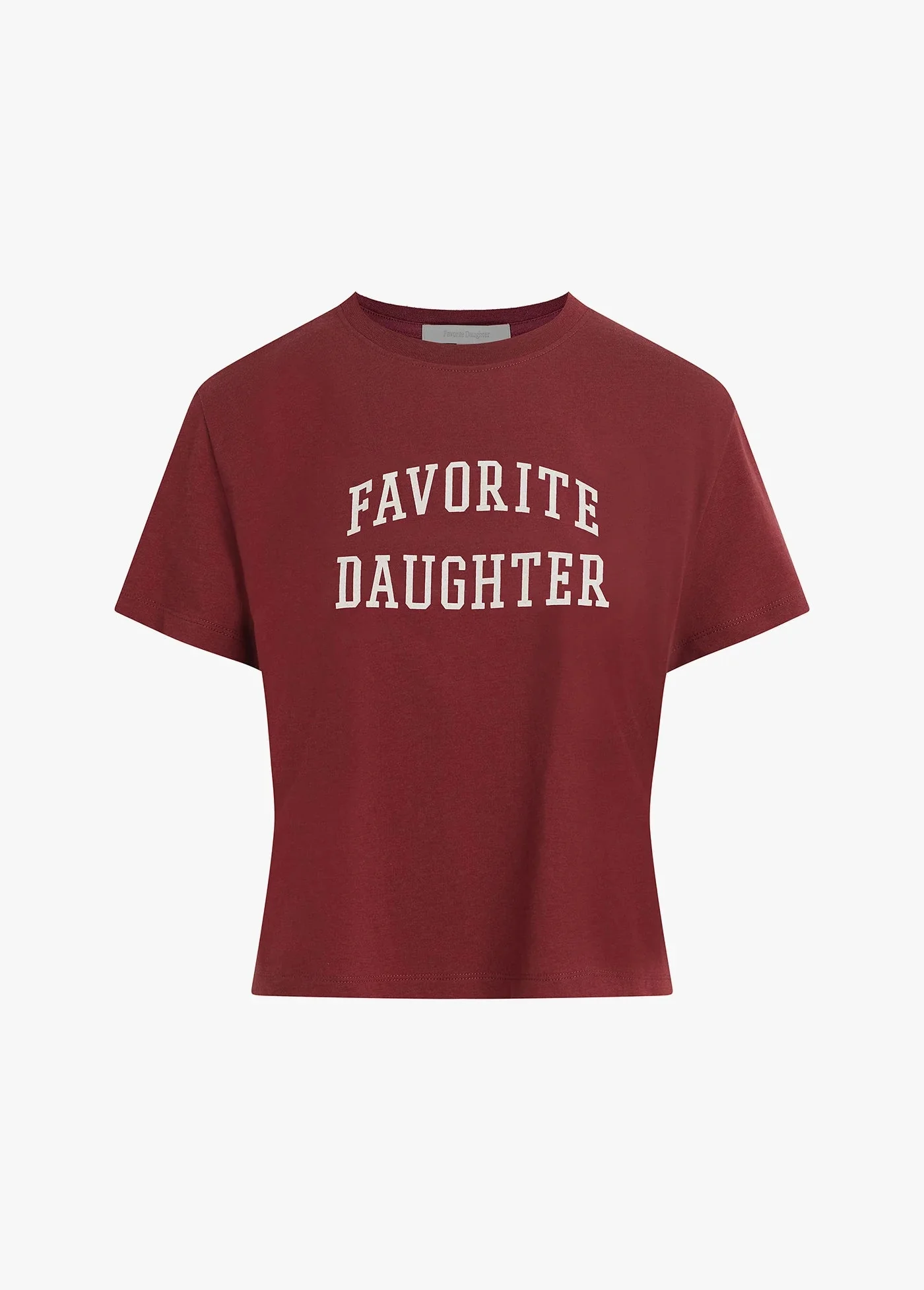 Favorite Daughter Cropped Collegiate Tee - Sangria Nights - Image 4