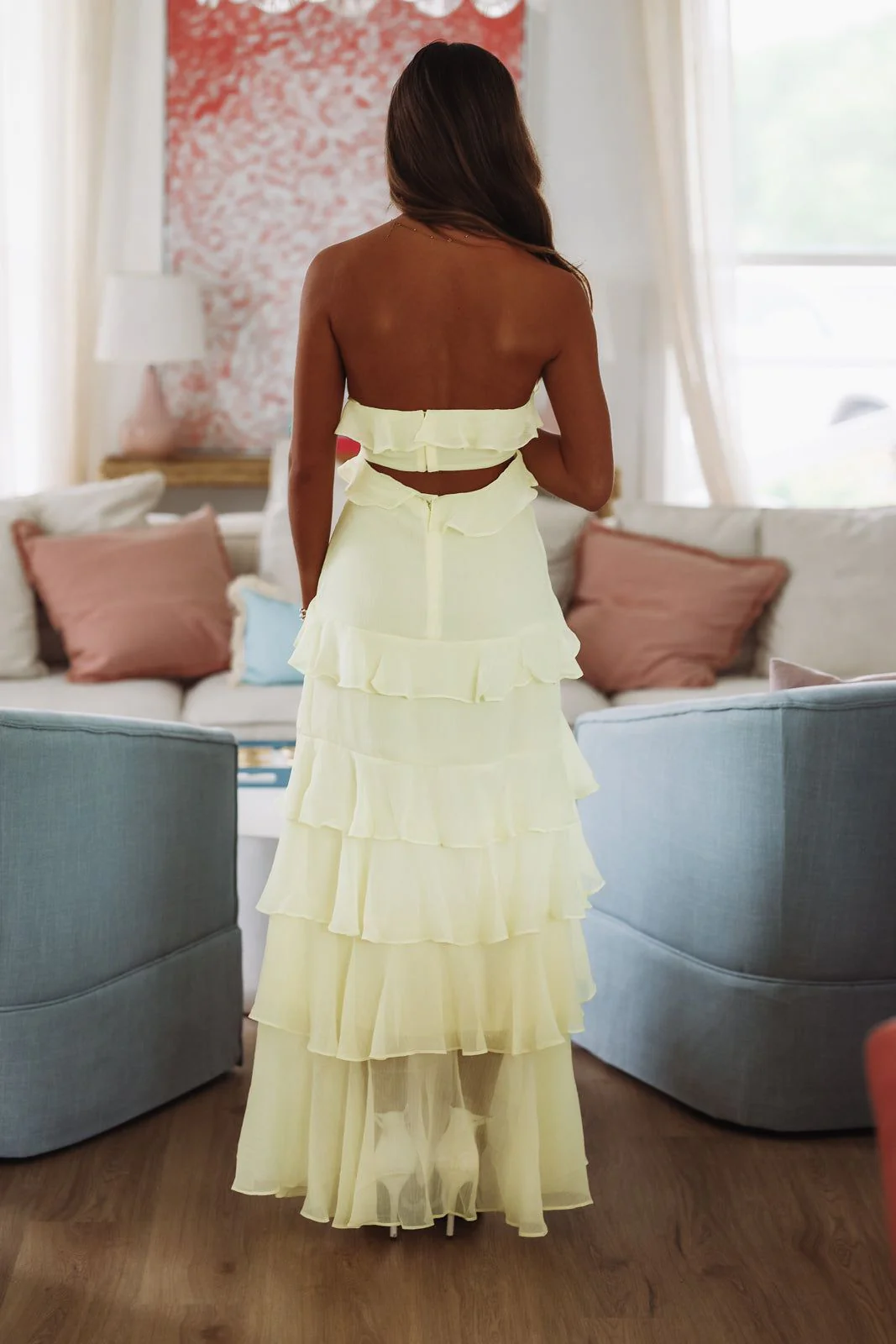 First Class Maxi Dress - Yellow - Image 3