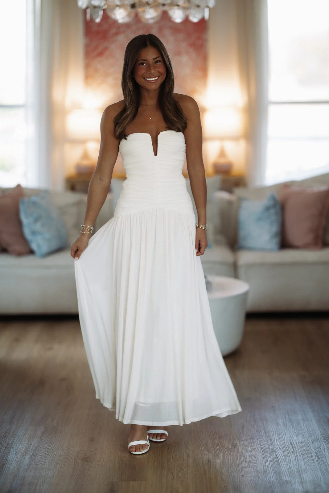 Forever Begins Maxi Dress - Ivory - Image 4