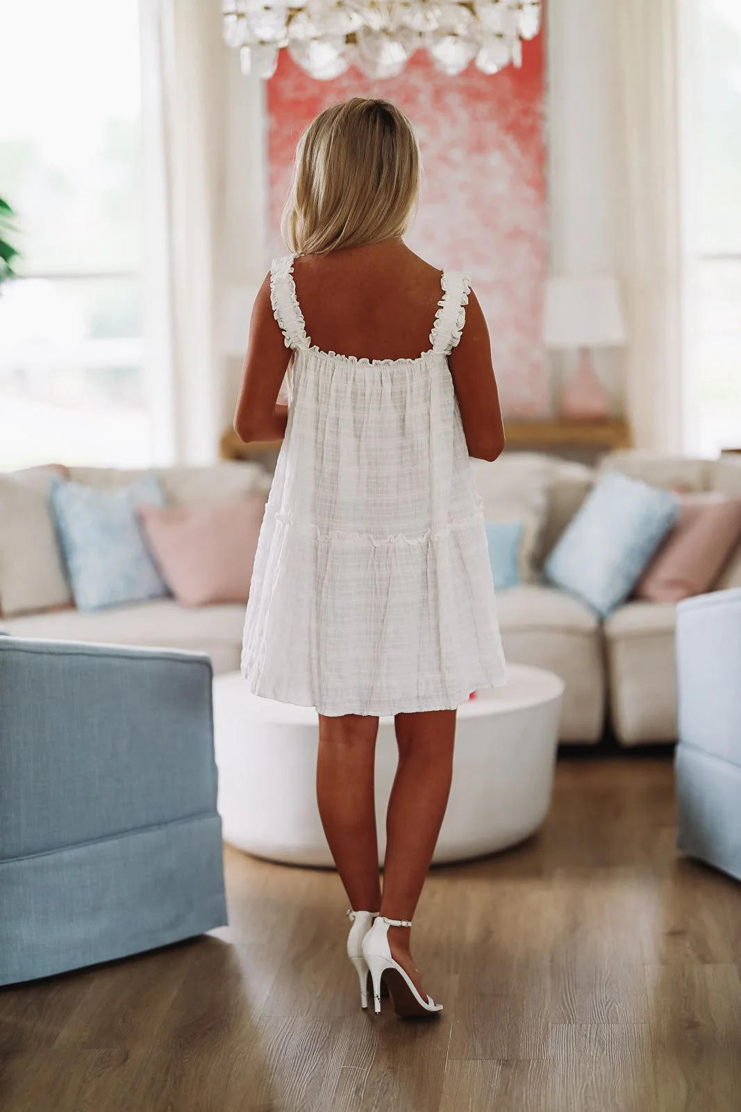 Going on the Move Mini Dress - White - Image 2