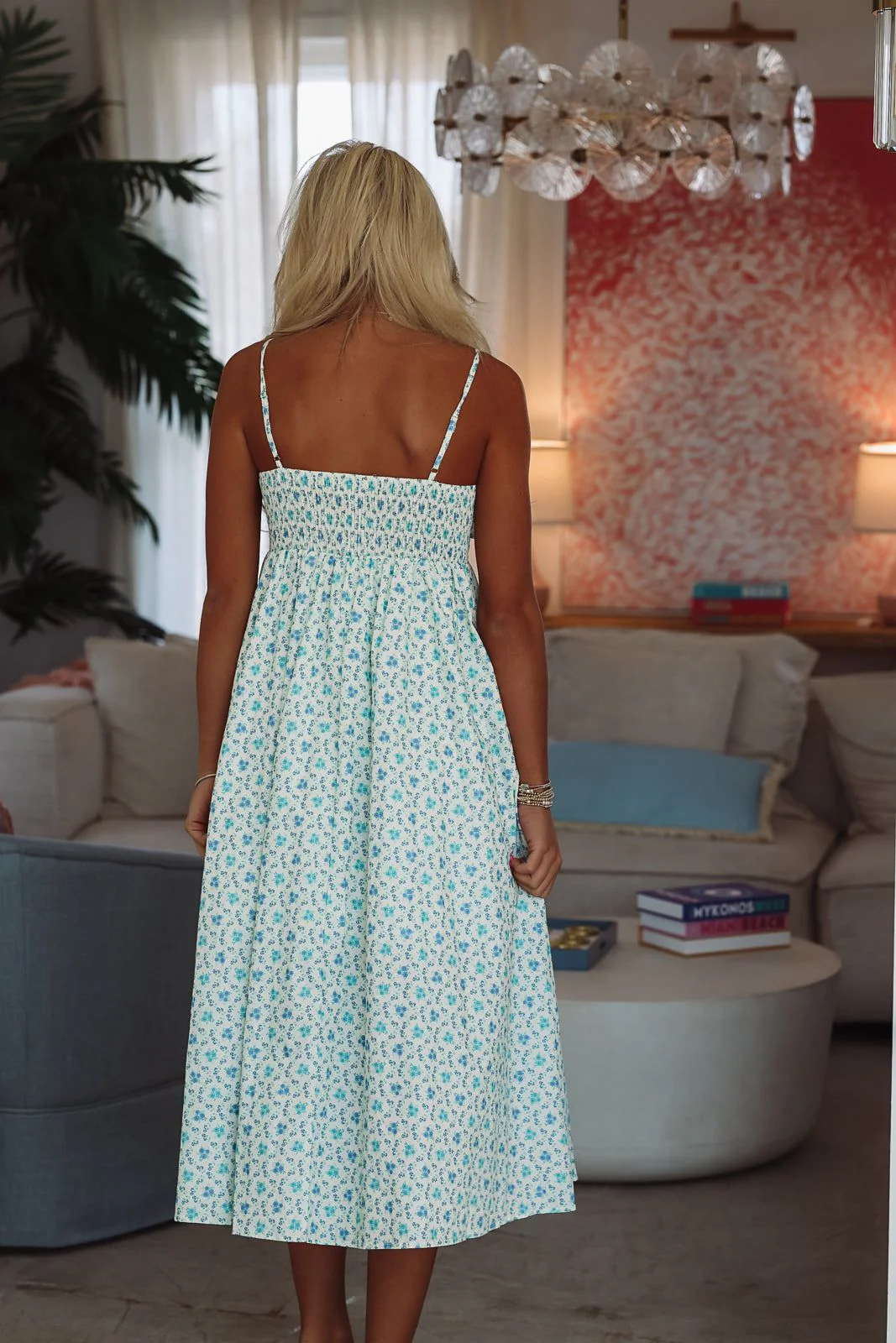 Hadley Midi Dress - Blue - Image 4