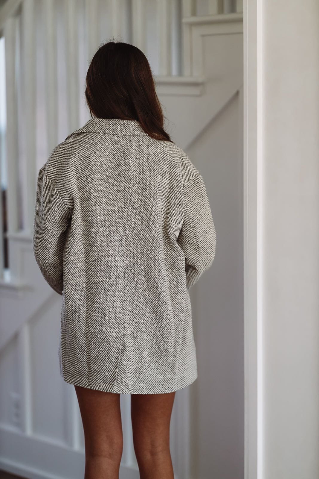 Have it All Tweed Blazer - Walnut - Image 2