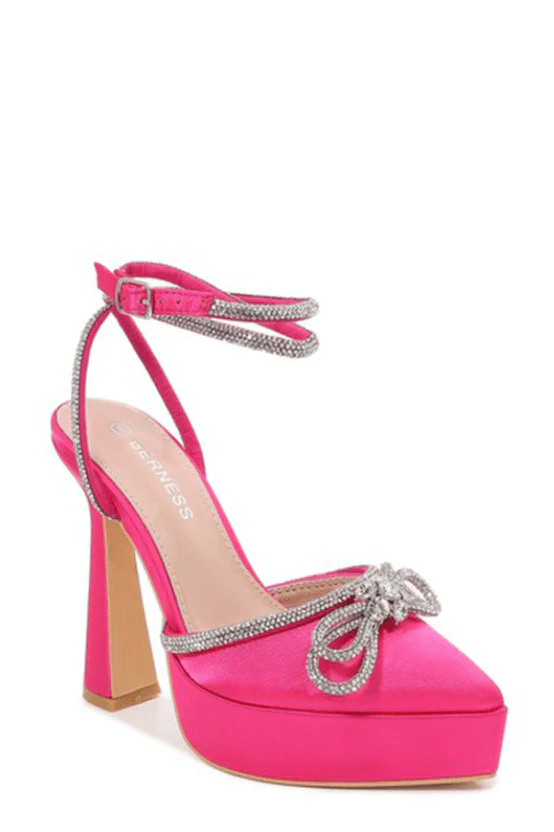 Have My Heart Platform Heels - Pink - Image 3