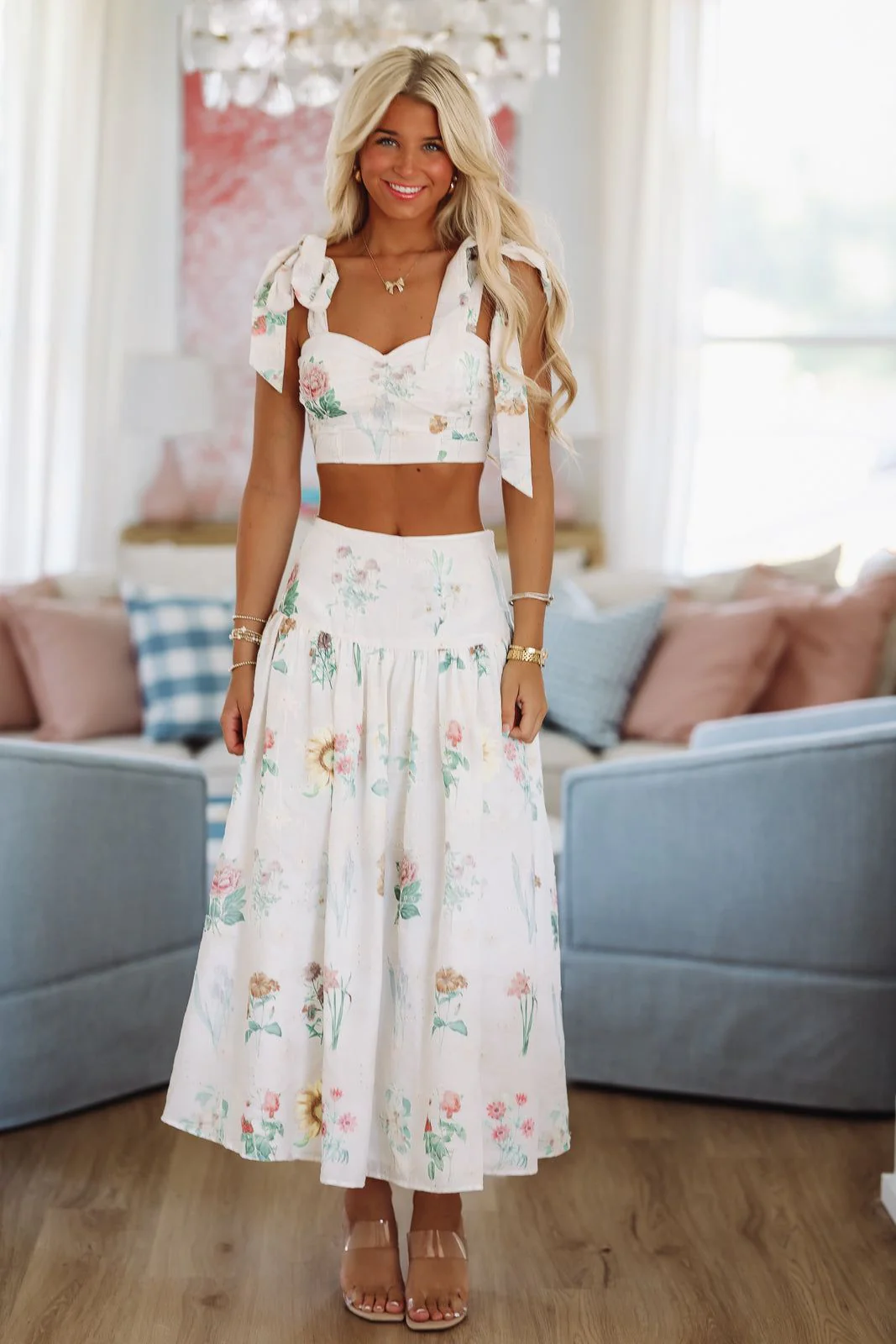 Hello Beautiful Bustier Top - Cream - Image 2