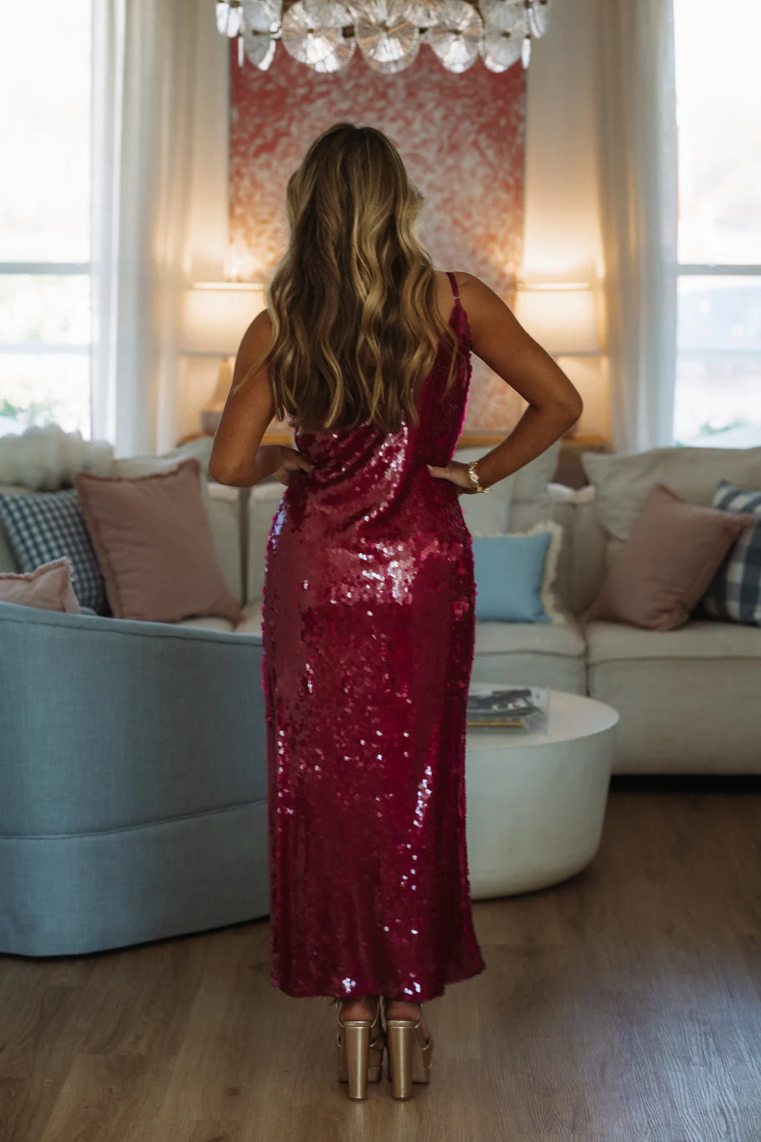 How I'm Gonna Slay Midi Dress - Magenta - Image 3