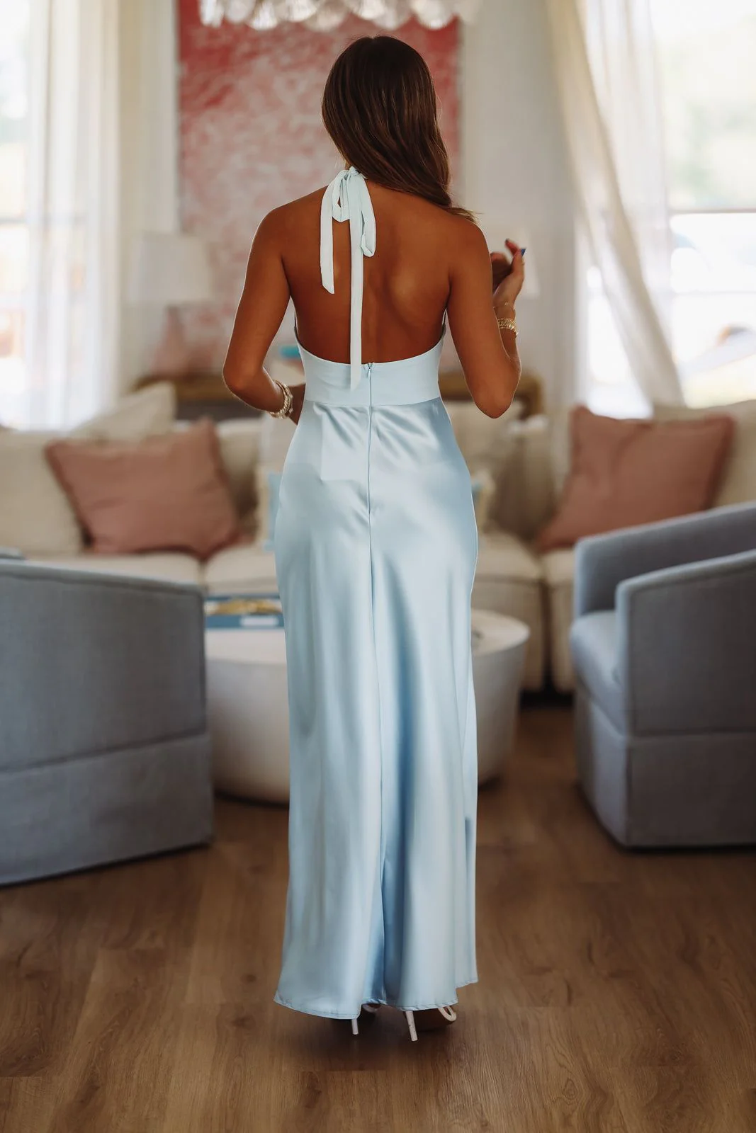 I'm Still Yours Maxi Dress - Light Blue - Image 3
