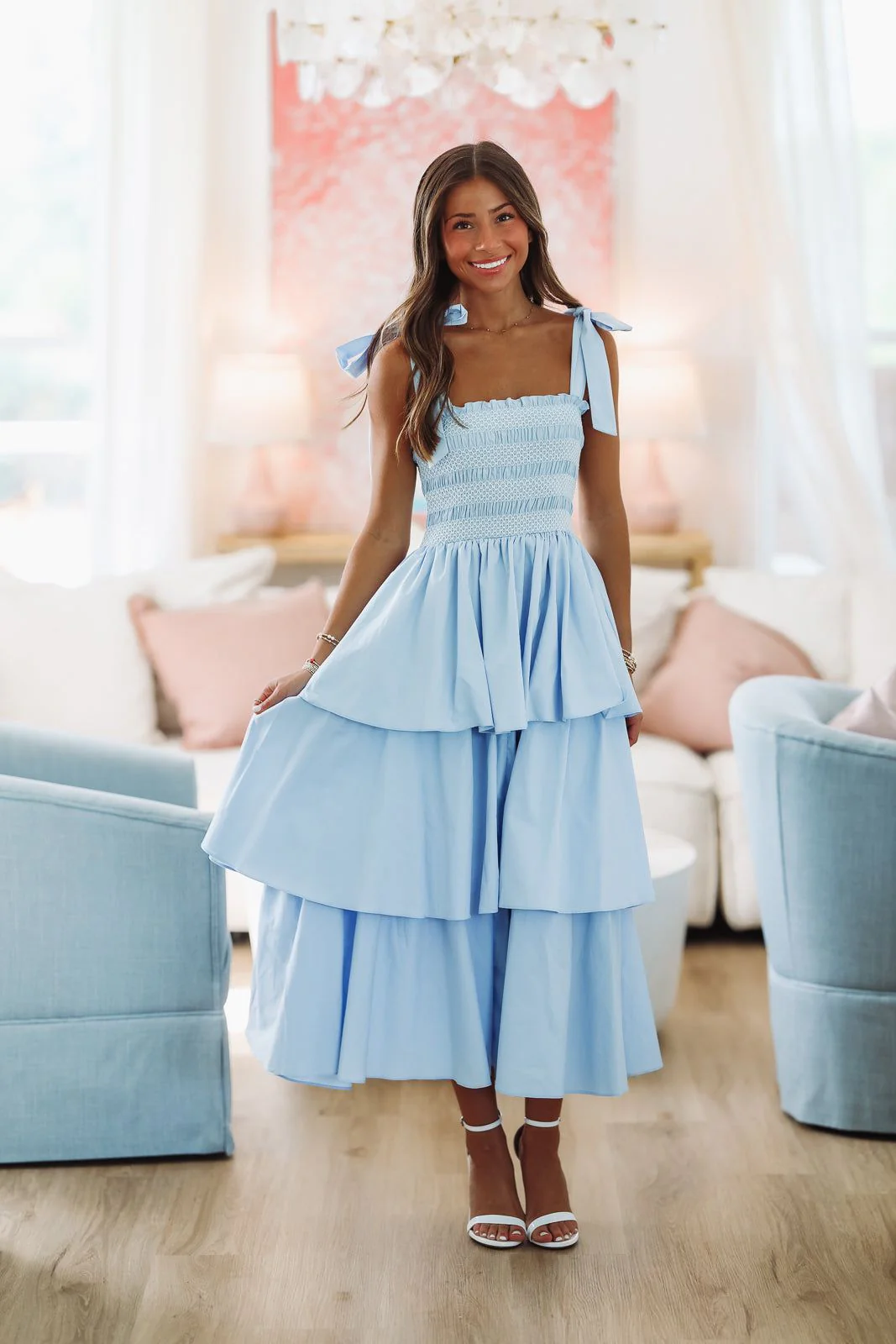 Into the Blue Midi Dress - Chambray - Image 2