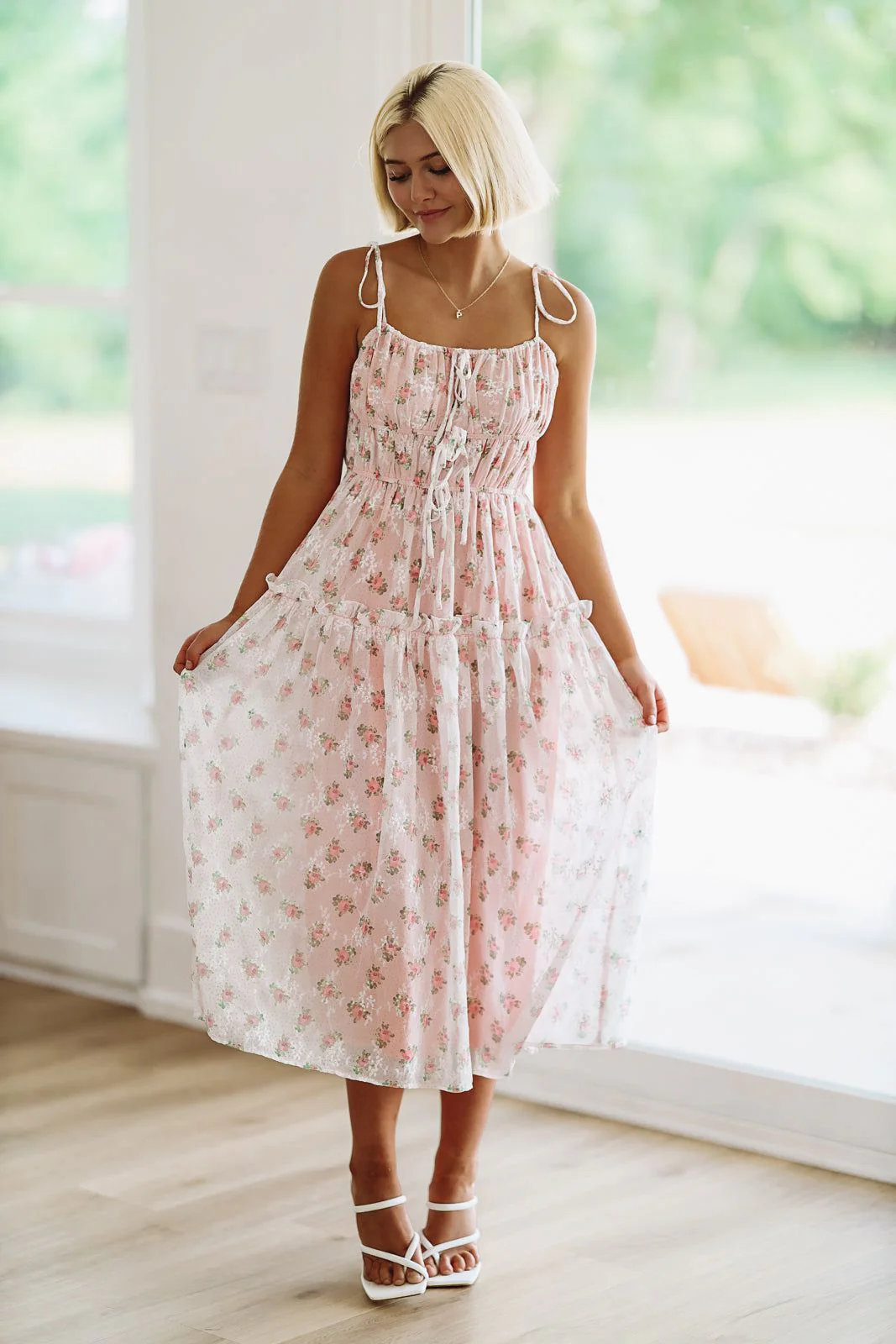 L-Z Day Midi Dress - Pink - Image 5