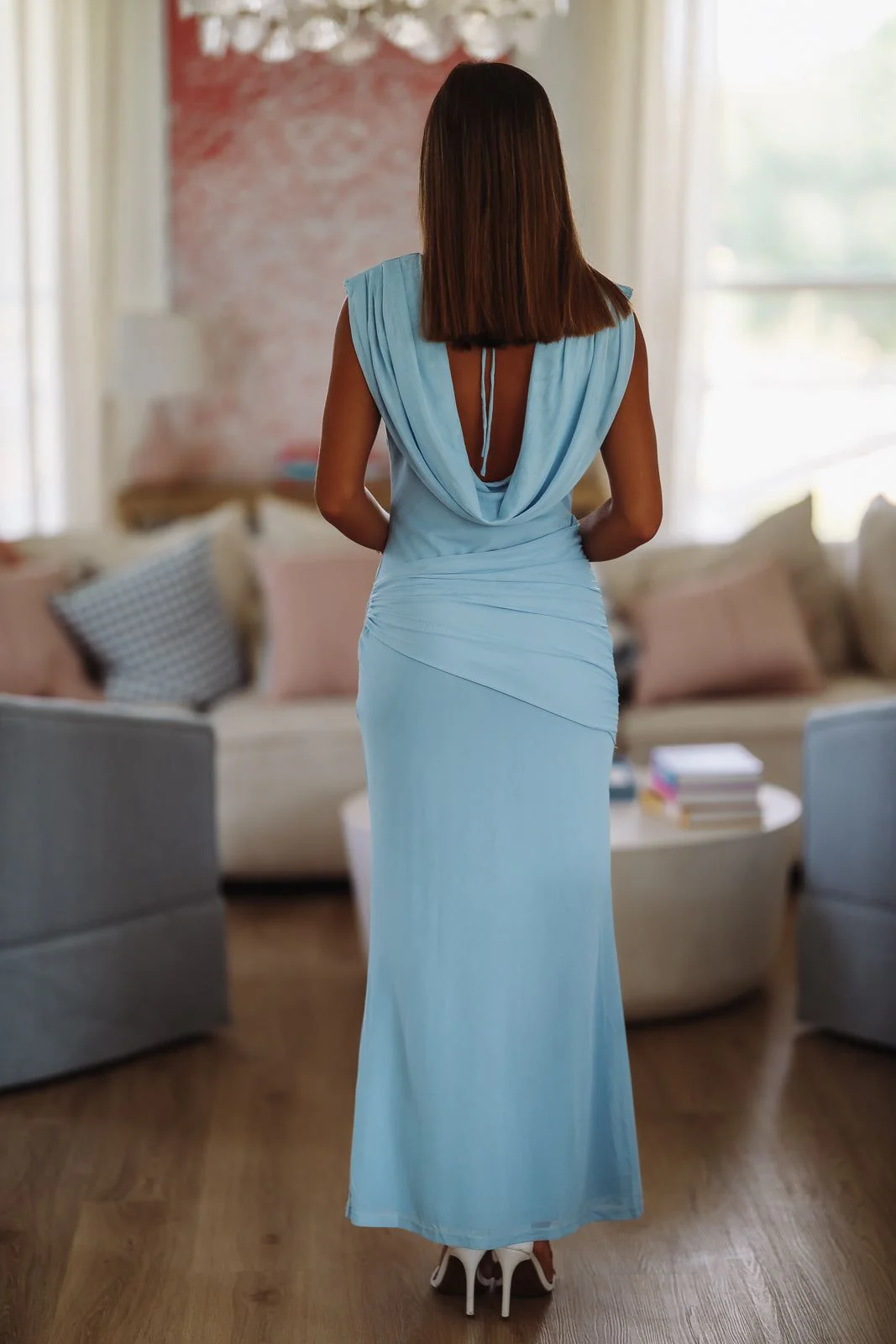 Lavish Maxi Dress - Light Blue - Image 3