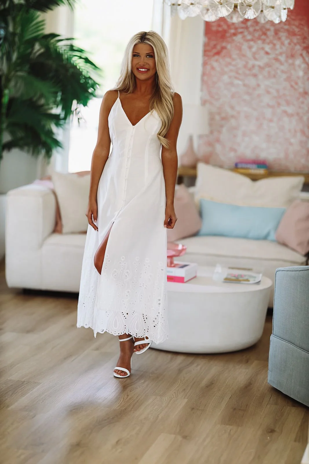 Love Language Maxi Dress - White - Image 2