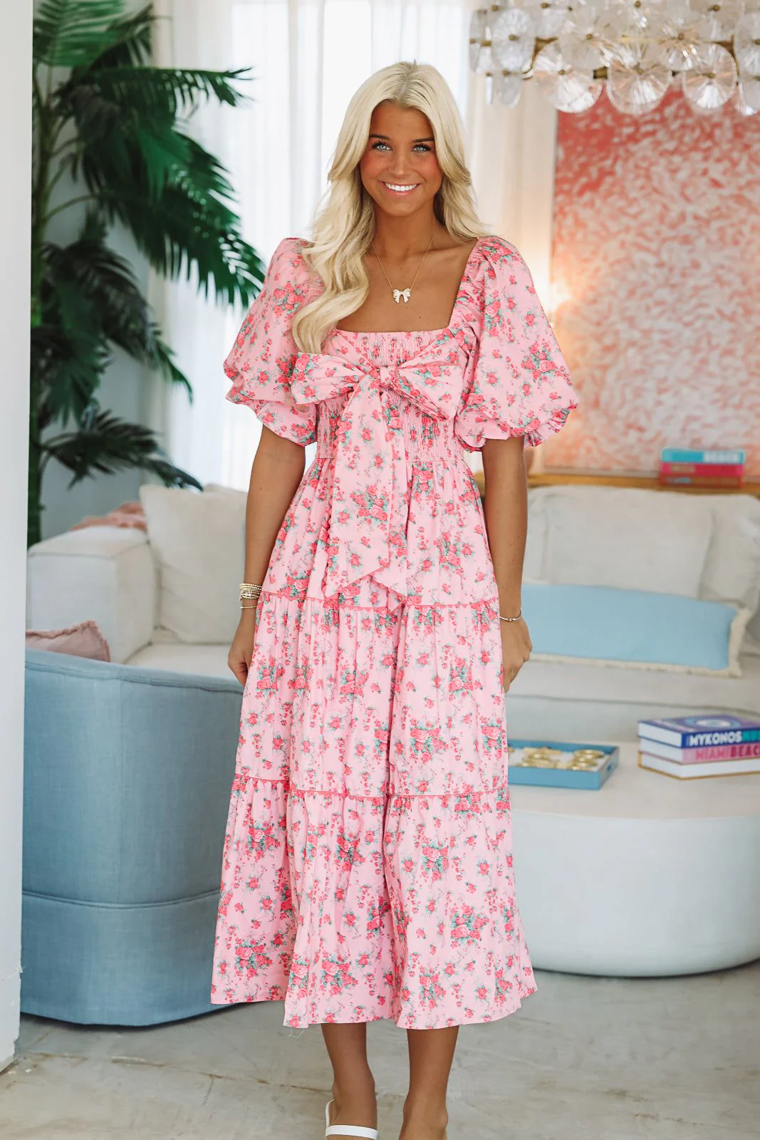 Magnolia Lane Maxi Dress - Pink - Image 3