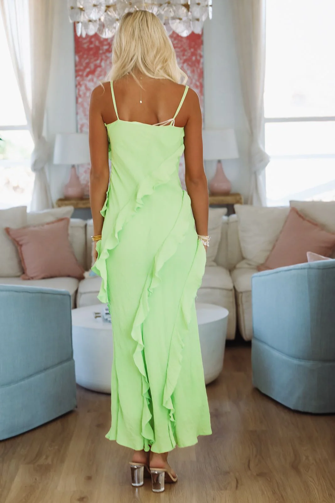 Meadow Dream Maxi Dress - Green - Image 3