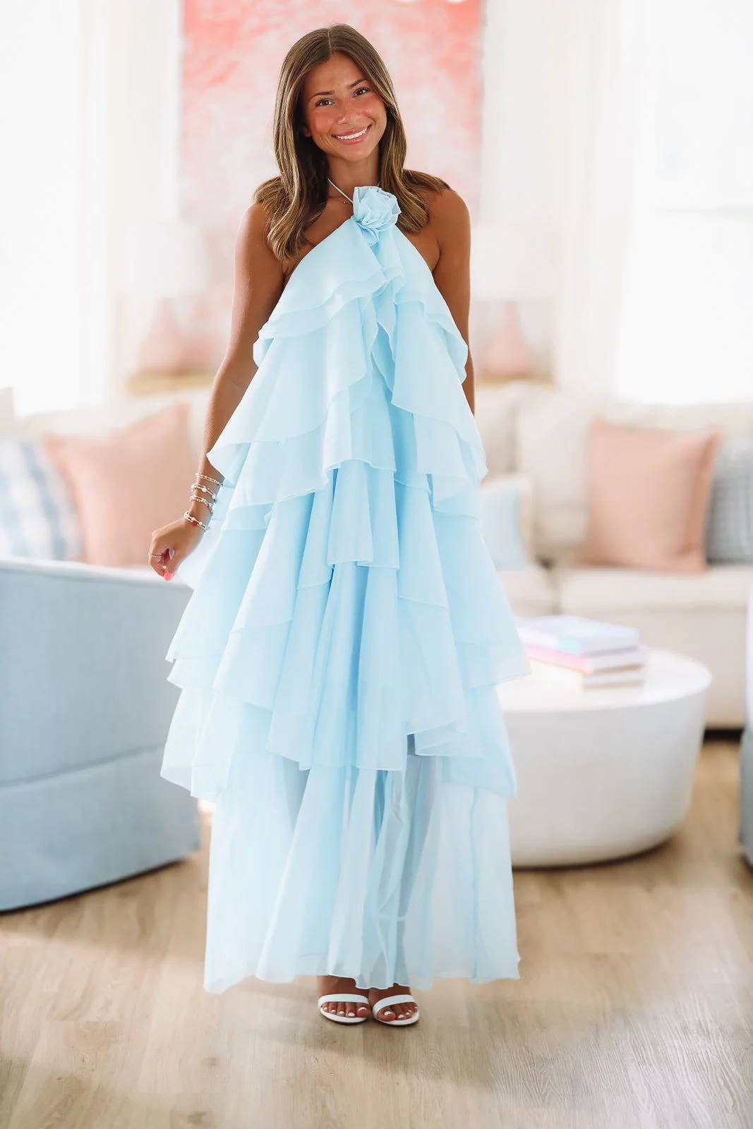 Mystic Blue Maxi Dress - Blue - Image 2