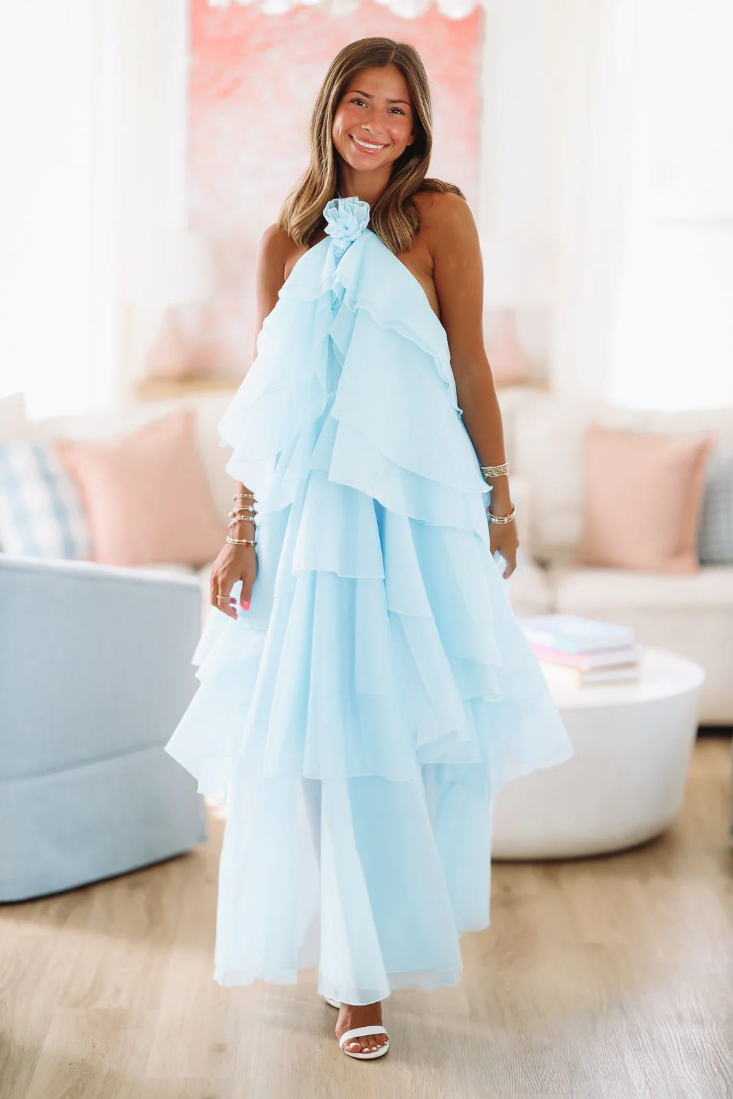 Mystic Blue Maxi Dress - Blue - Image 3