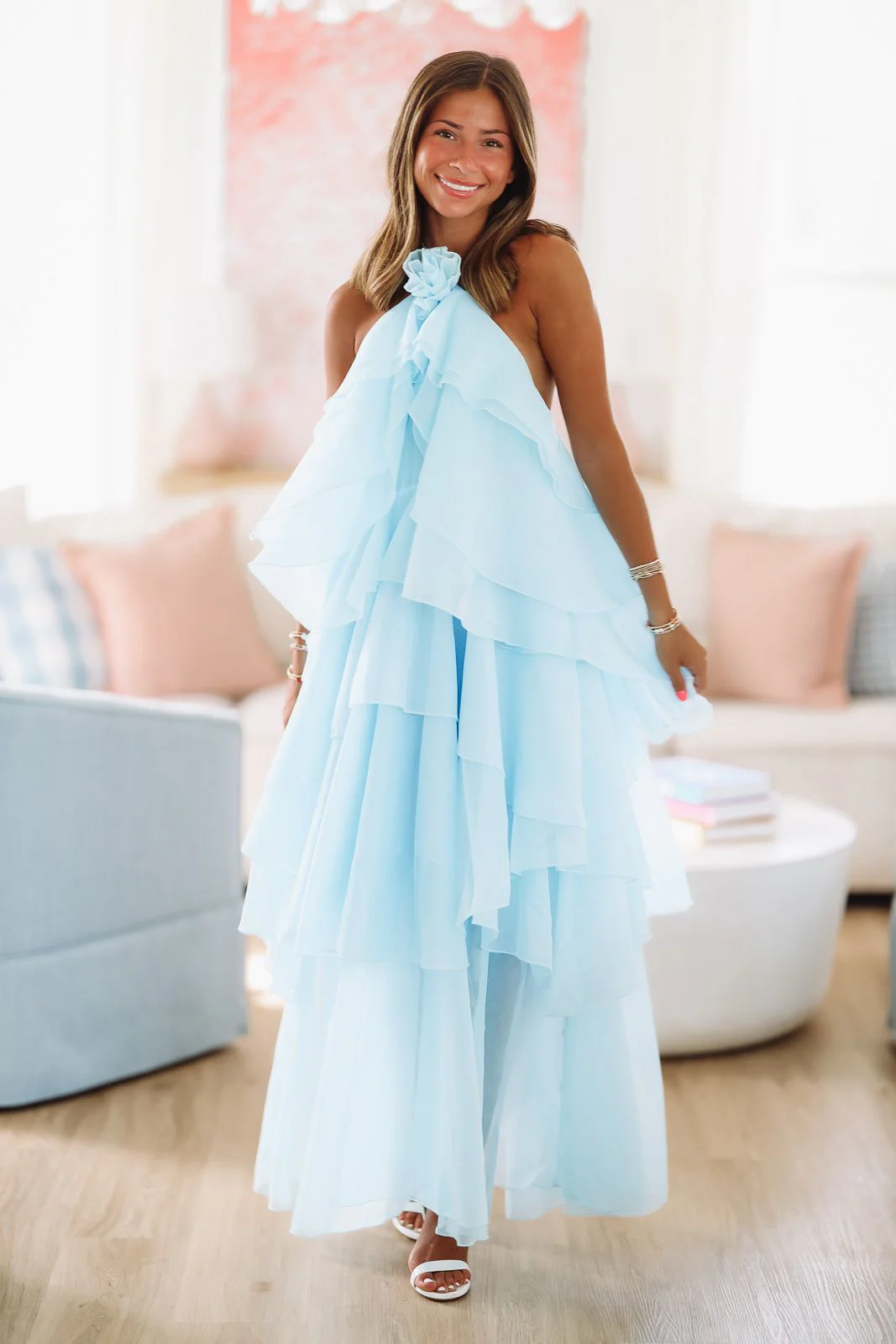 Mystic Blue Maxi Dress - Blue - Image 4