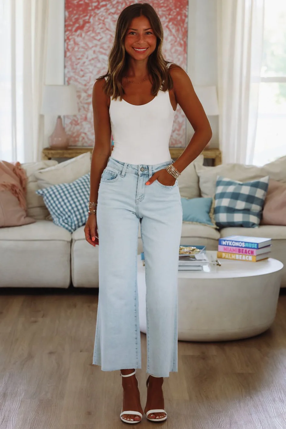 Olivia High Rise Jeans - Light Wash