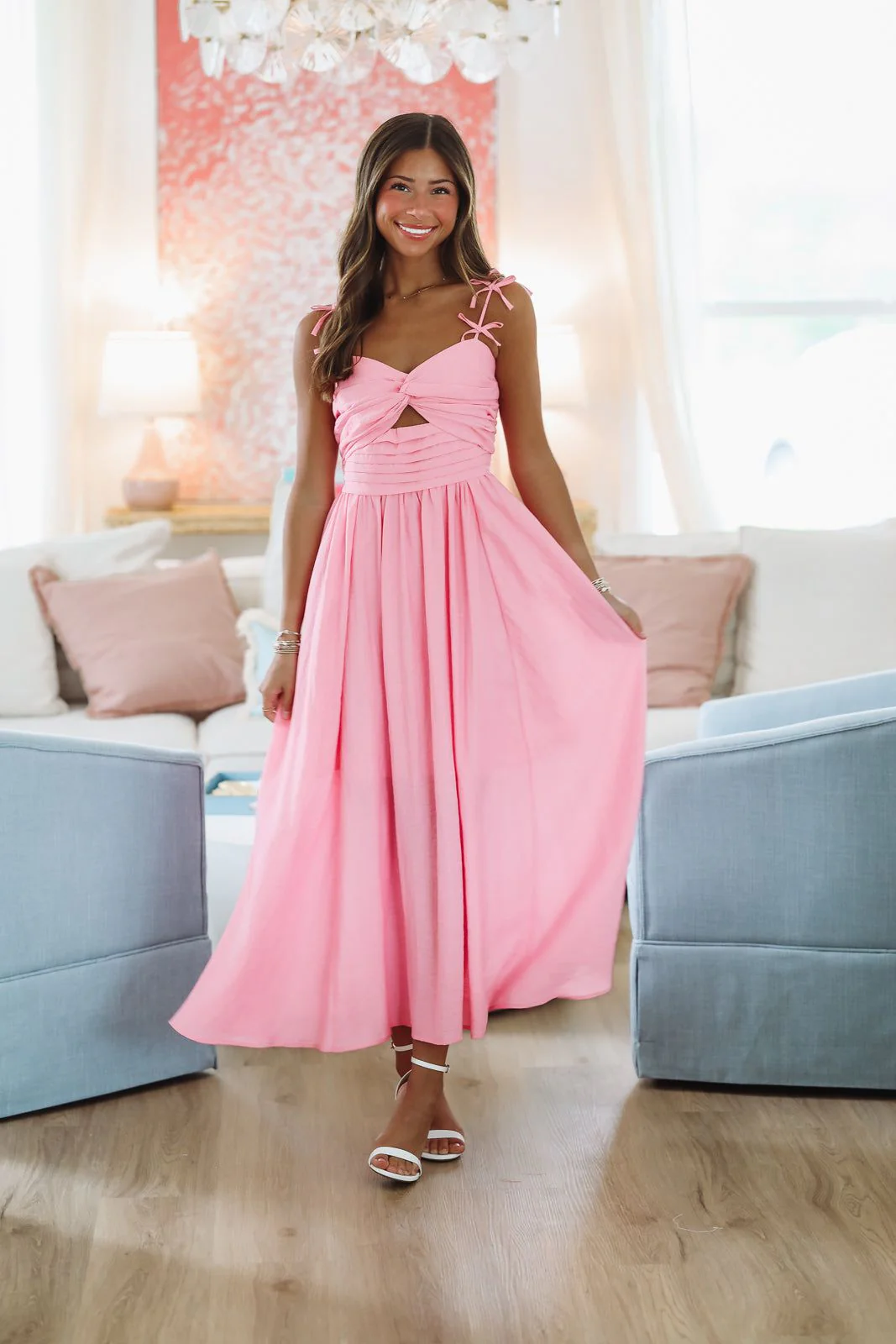 Pink Paradise Maxi Dress - Pink - Image 2