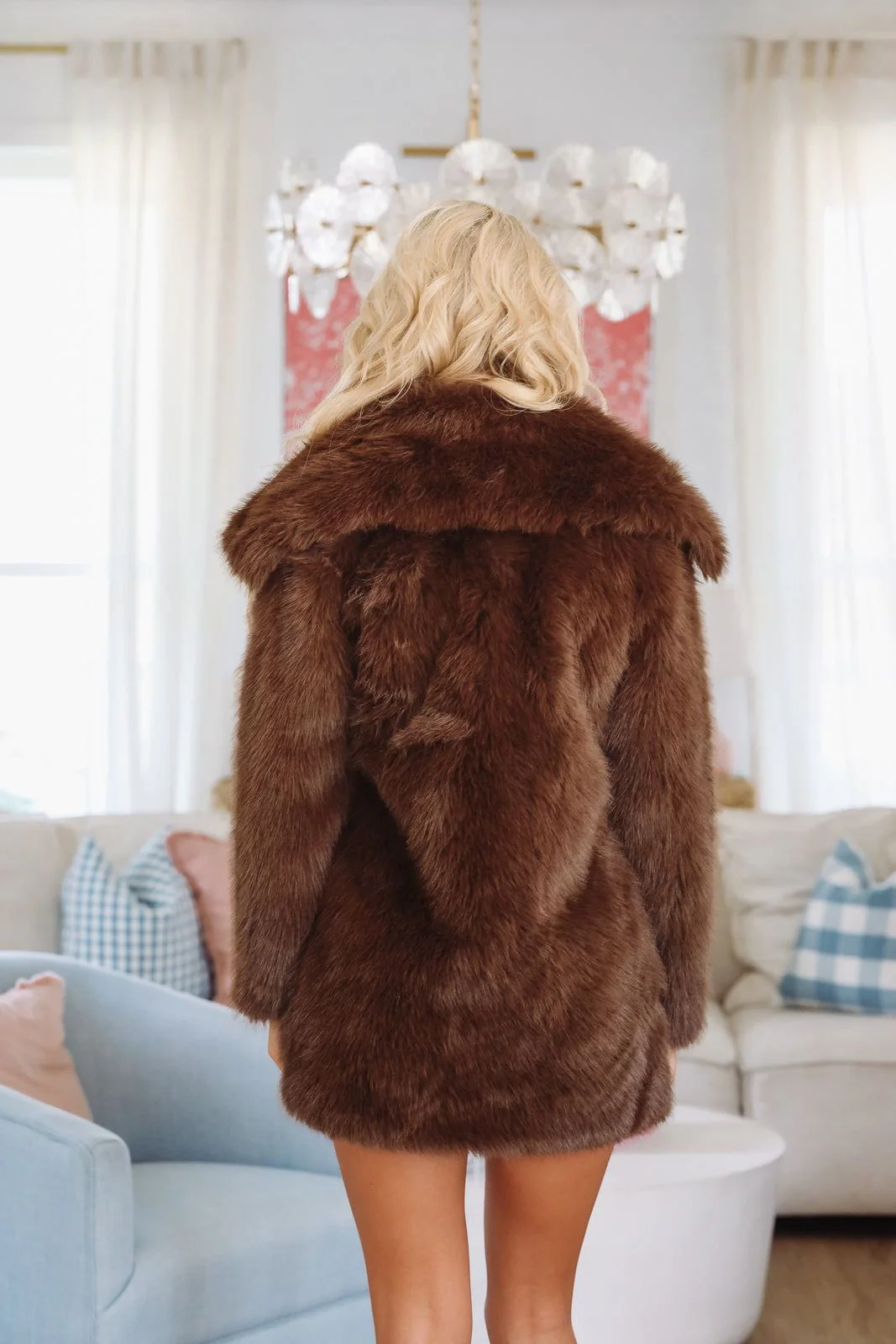 Polar Glow Coat - Brown - Image 4