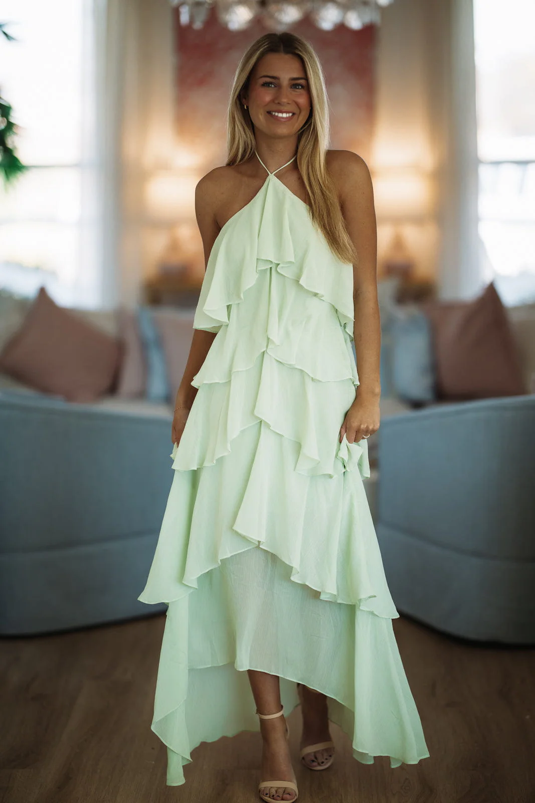 Quiet Storm Maxi Dress - Sage - Image 3