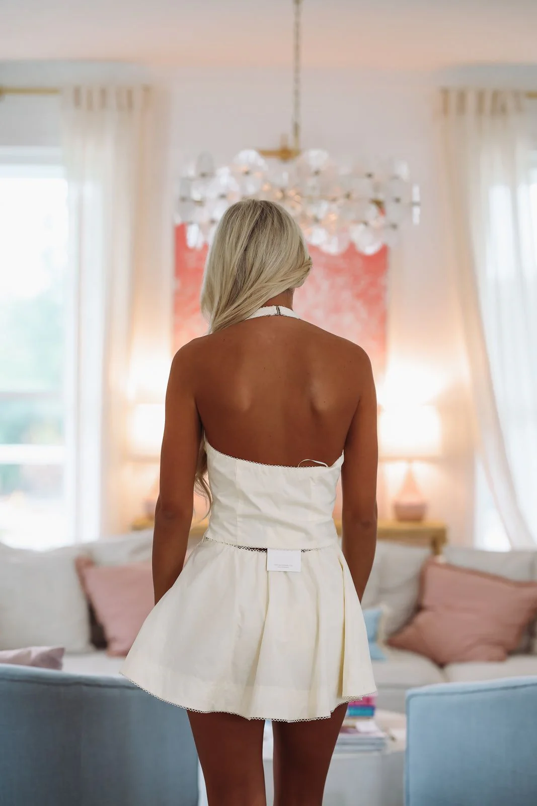 Rae Mini Skort - Ivory - Image 3