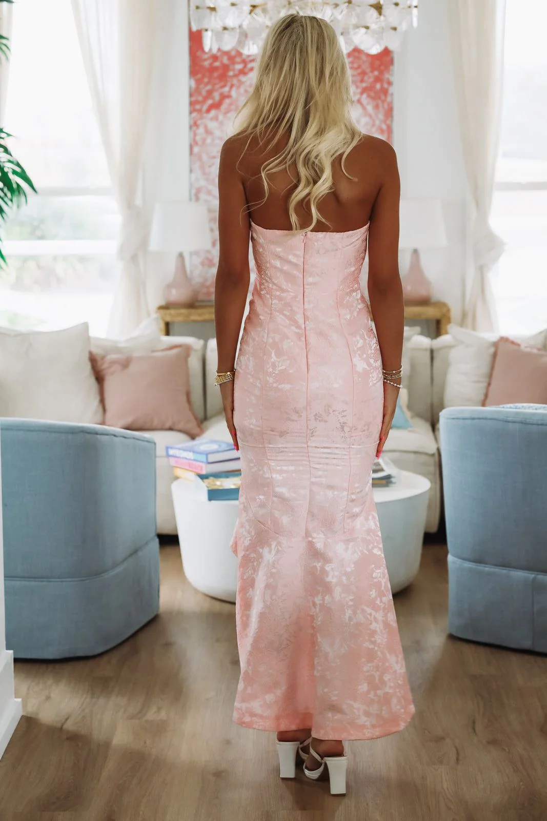 Sashay and Shine Maxi Dress - Pink - Image 3