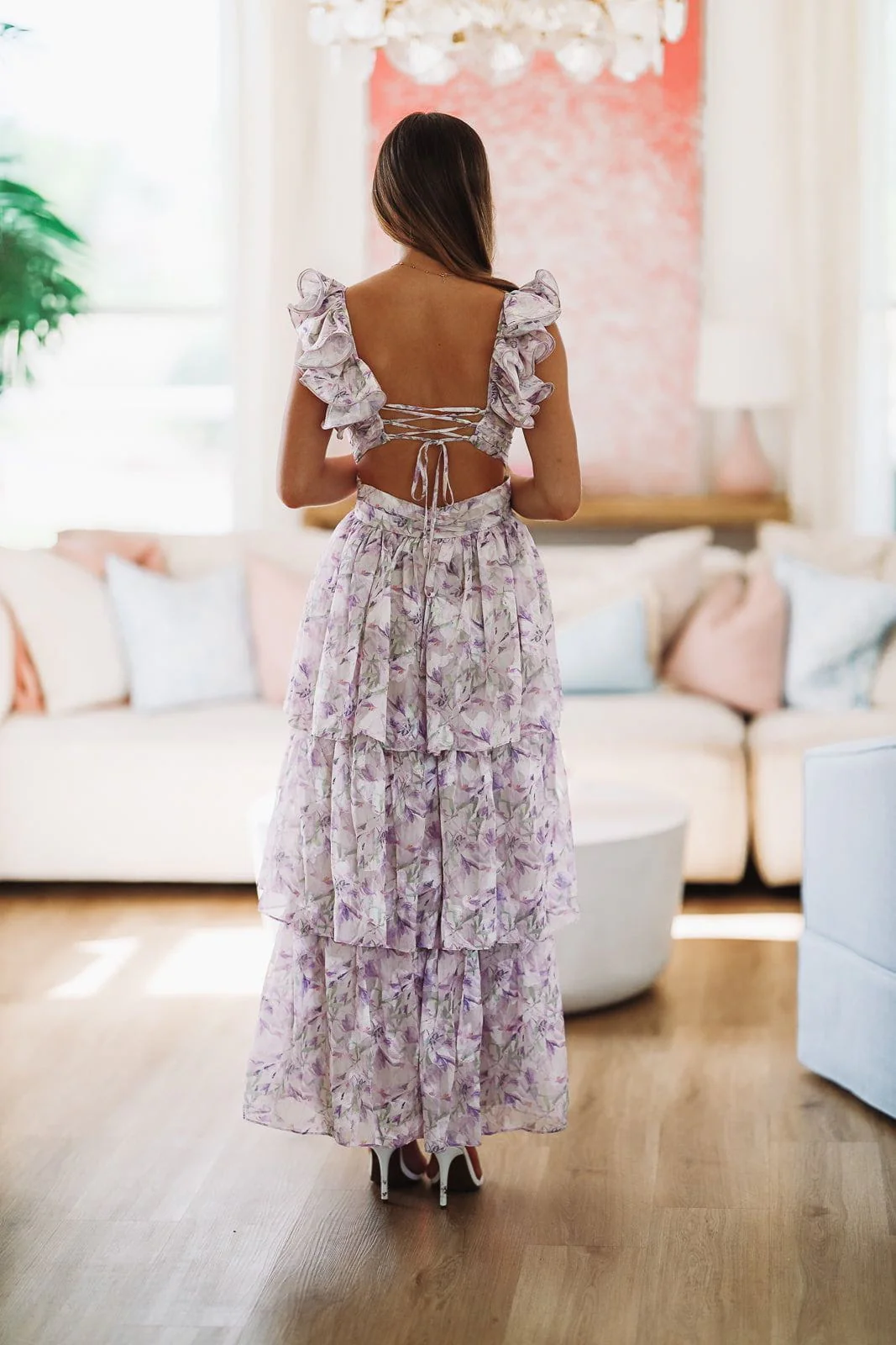 She's a Keeper Maxi Gown - Purple - Image 2