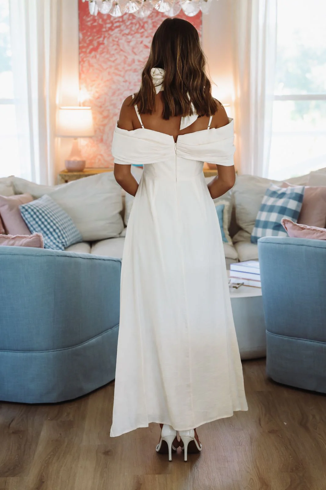 Starlet Maxi Dress - Cream - Image 3