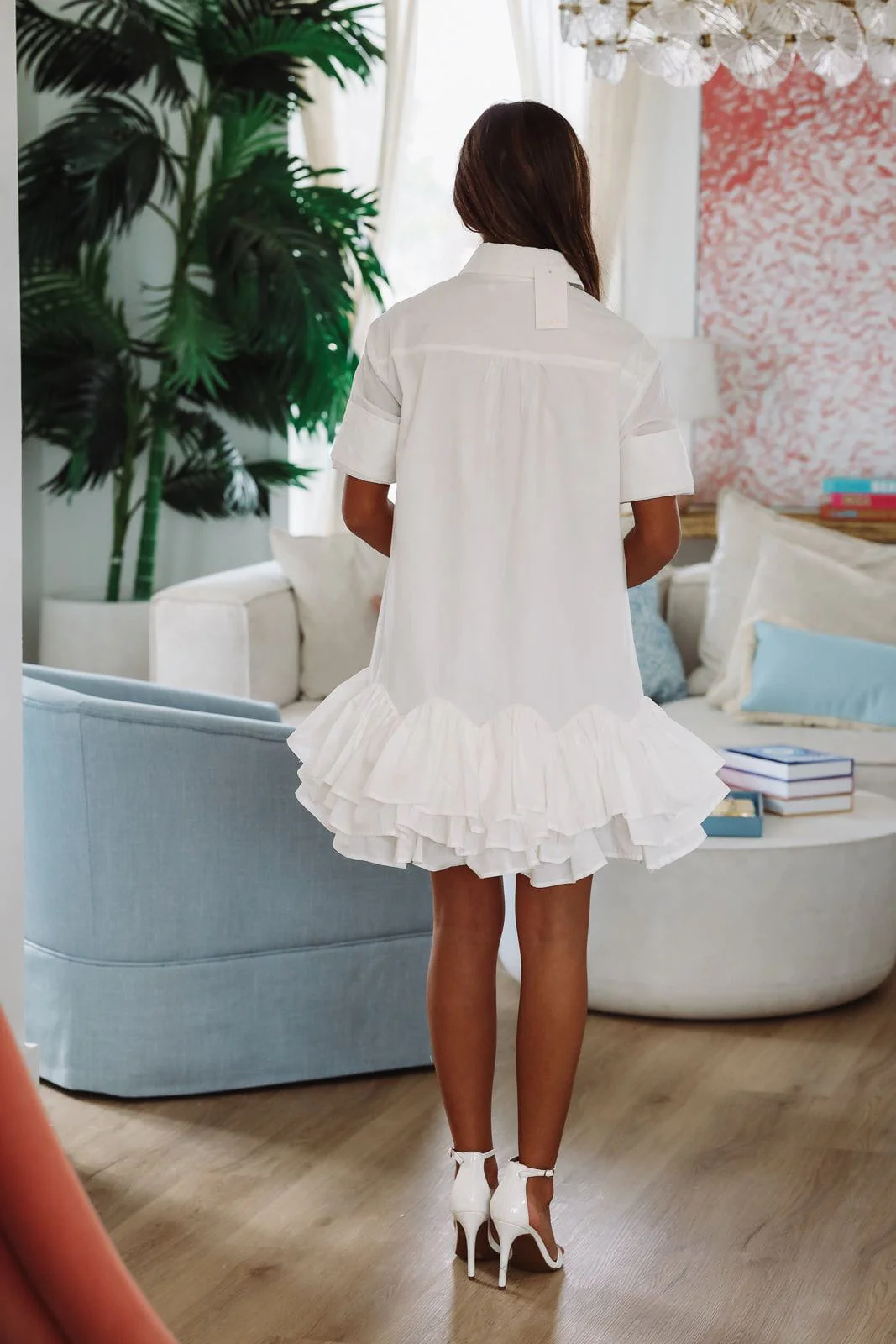 This Vibe Mini Dress - White - Image 3