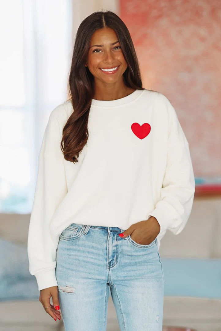 True Love Sweatshirt - Cream - Image 2