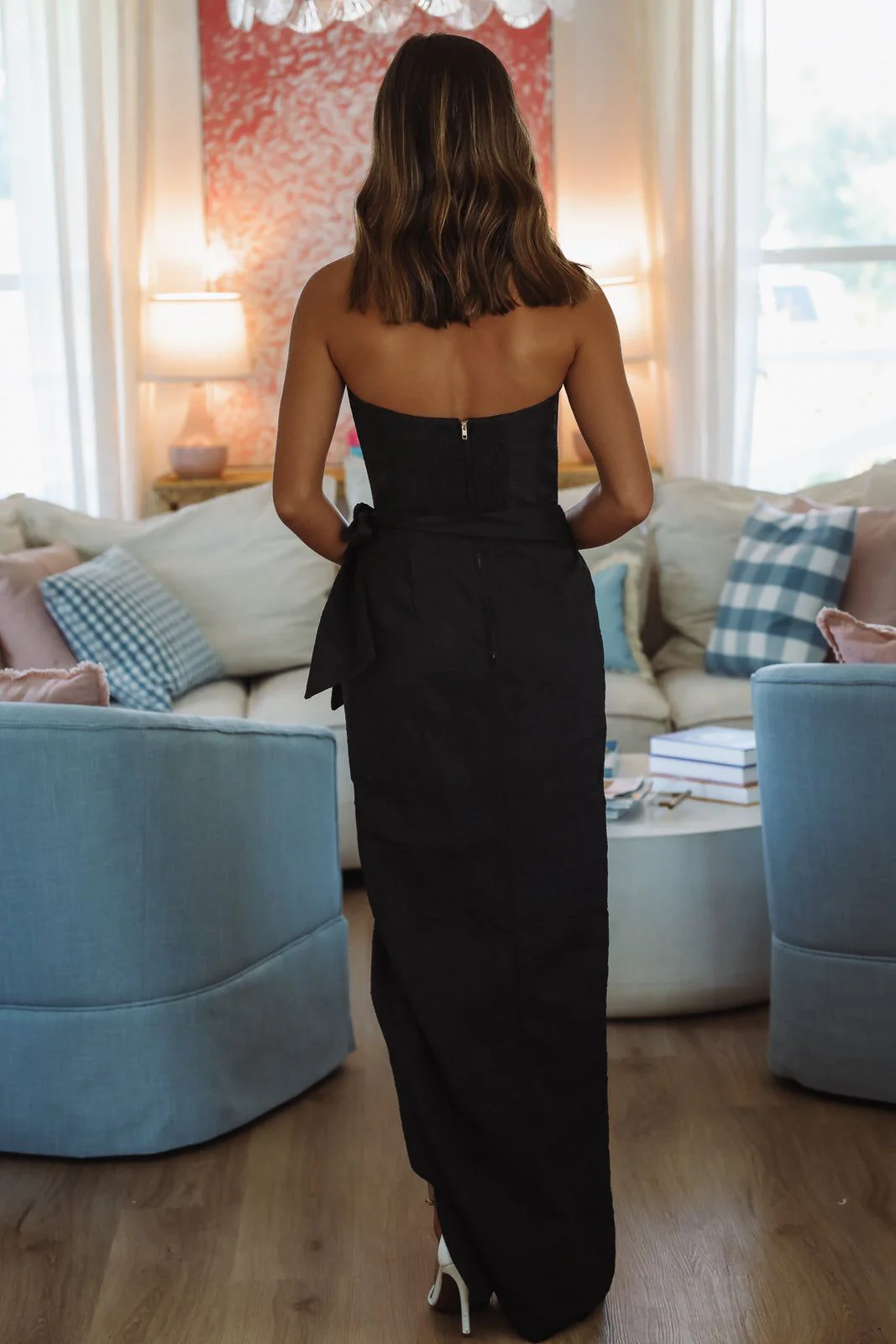 Wrap Me Up Fancy Midi Dress - Black - Image 3